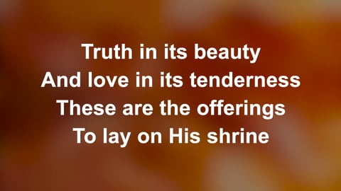 O Worship The Lord In The Beauty Of Holiness