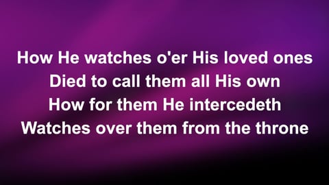 O The Deep Deep Love Of Jesus