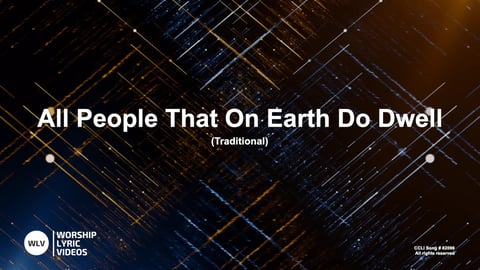 All People That On Earth Do Dwell