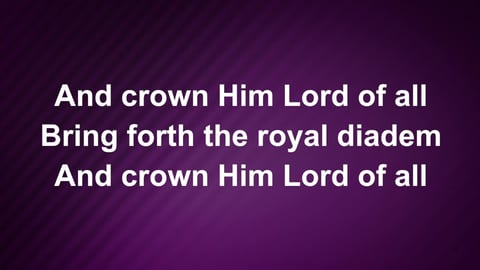 All Hail The Power Of Jesus Name