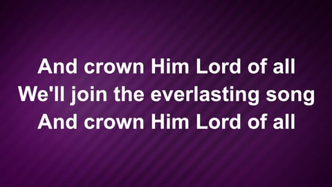 All Hail The Power Of Jesus Name