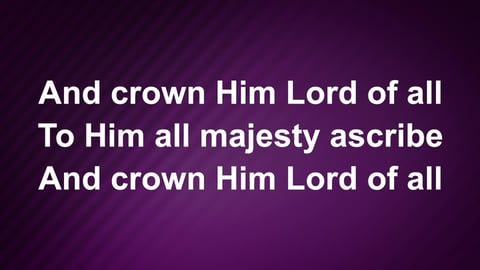 All Hail The Power Of Jesus Name