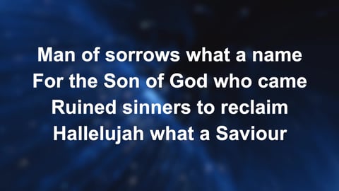 Hallelujah What A Saviour
