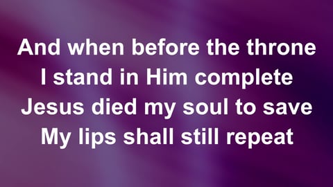 Jesus Paid It All
