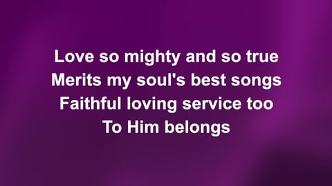 Love Lifted Me