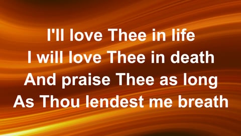 My Jesus I Love Thee