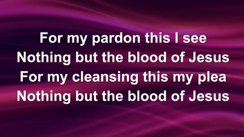 Nothing But The Blood