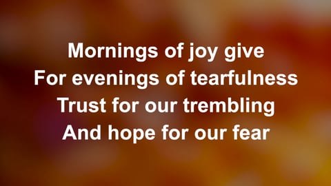 O Worship The Lord In The Beauty Of Holiness