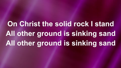 The Solid Rock by Worship Lyric Videos