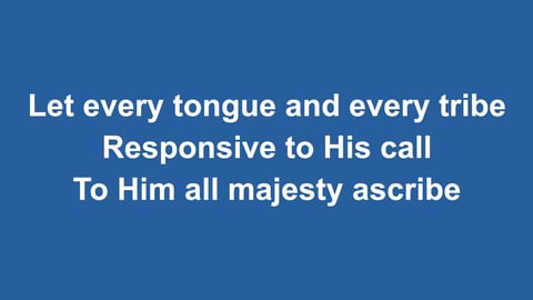 All Hail The Power Of Jesus Name