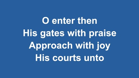 All People That On Earth Do Dwell