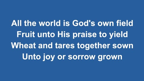 Come Ye Thankful People Come