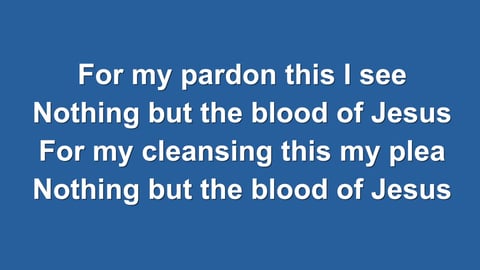 Nothing But The Blood