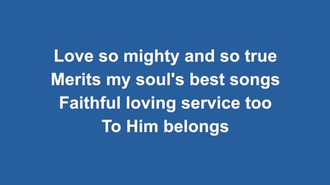 Love Lifted Me