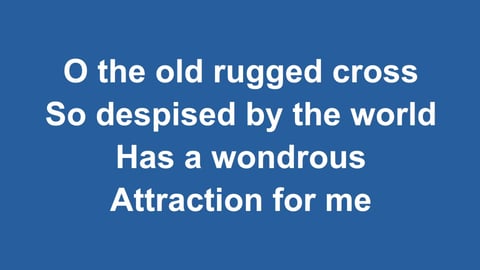 The Old Rugged Cross
