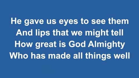 All Things Bright And Beautiful