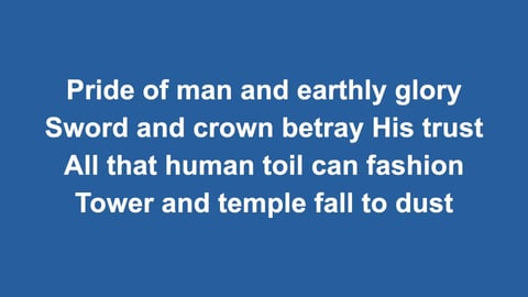 All My Hope On God Is Founded