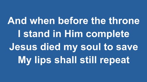 Jesus Paid It All