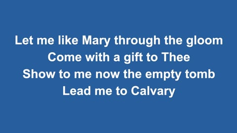 King Of My Life I Crown Thee Now
