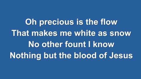Nothing But The Blood