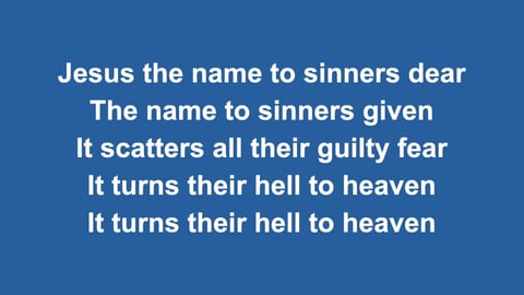 Jesus The Name High Over All