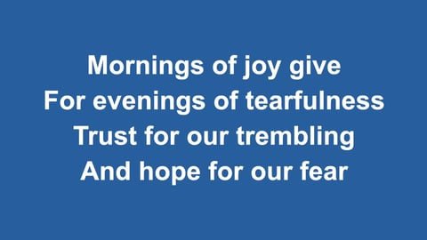 O Worship The Lord In The Beauty Of Holiness