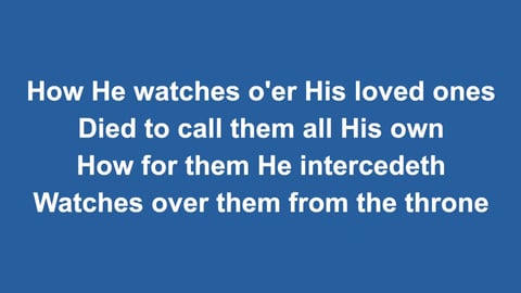 O The Deep Deep Love Of Jesus