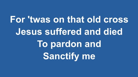 The Old Rugged Cross