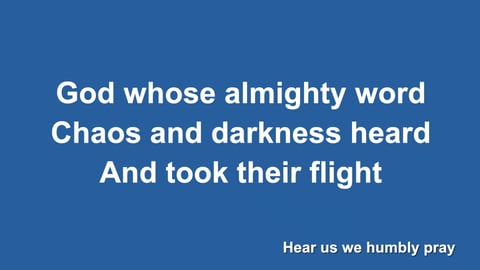 Thou Whose Almighty Word