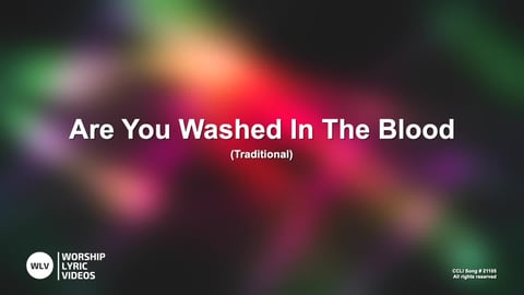Are You Washed In The Blood (Acoustic)