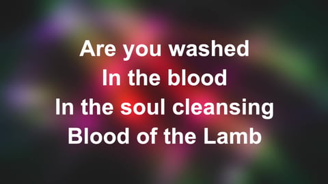 Are You Washed In The Blood (Acoustic)