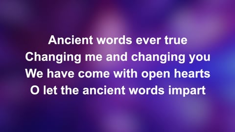 Ancient Words