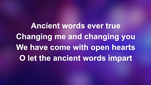 Ancient Words (Acoustic)