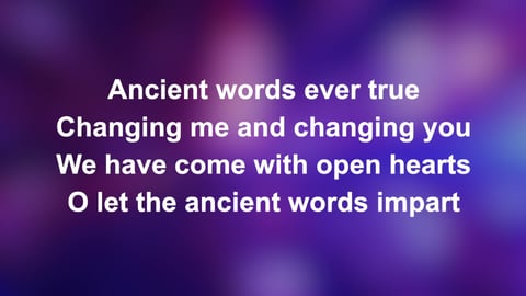 Ancient Words (Acoustic)