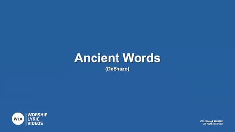 Ancient Words (Acoustic)