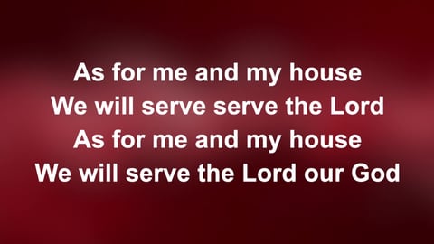 As For Me And My House