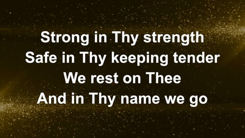 We Rest On Thee