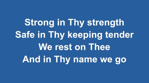 We Rest On Thee