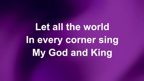 Let All The World