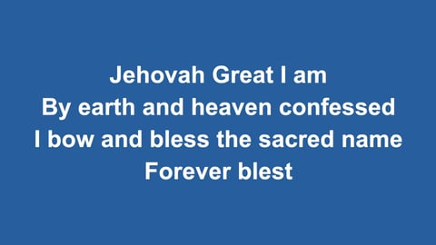 The God Of Abraham Praise
