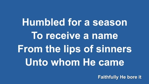 At The Name Of Jesus