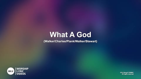 What A God