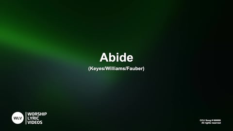Abide (Piano)