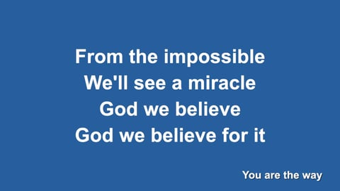 Believe For It