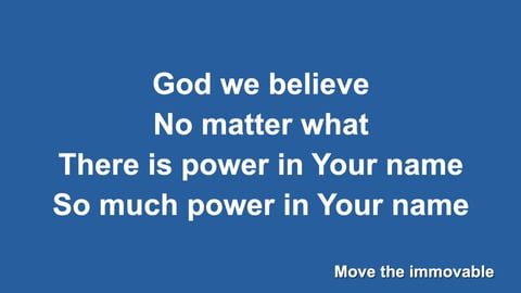Believe For It