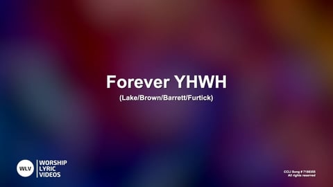 Forever YHWH