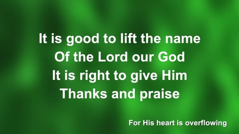 Thanks And Praise