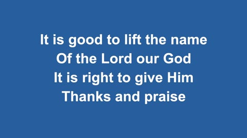 Thanks And Praise