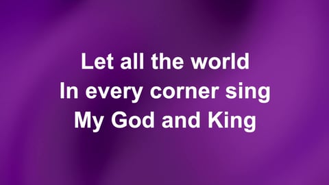 Let All The World