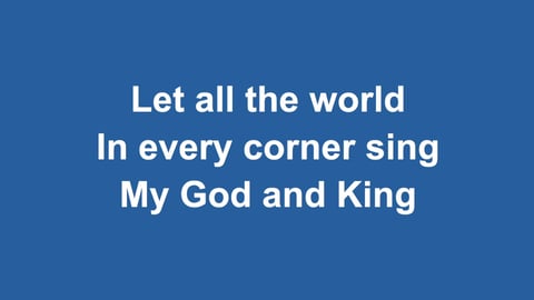 Let All The World